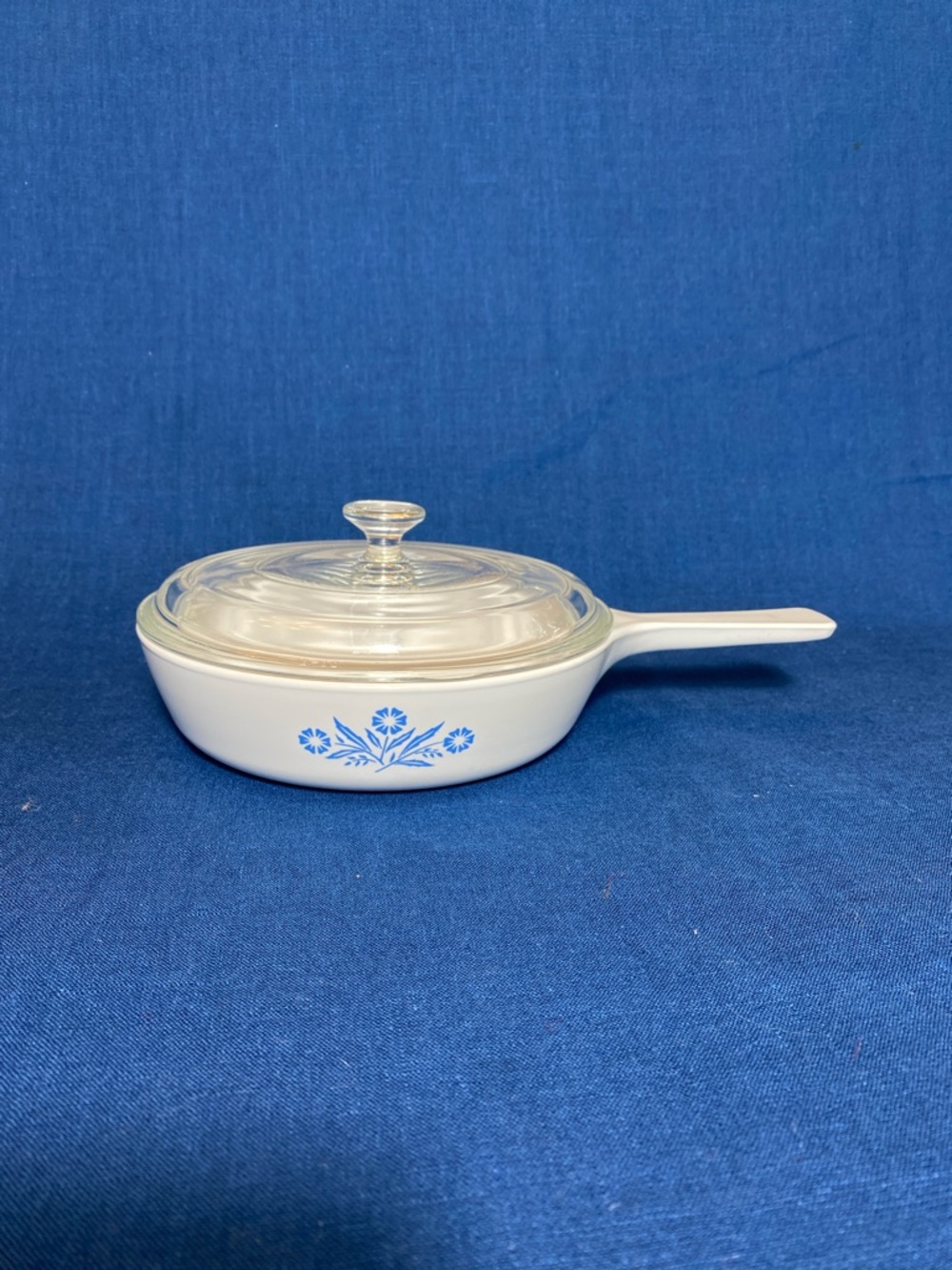 Vintage Corning Ware Blue Cornflower P-83-B 6 1/2" Menuette Pan/Skillet & Lid